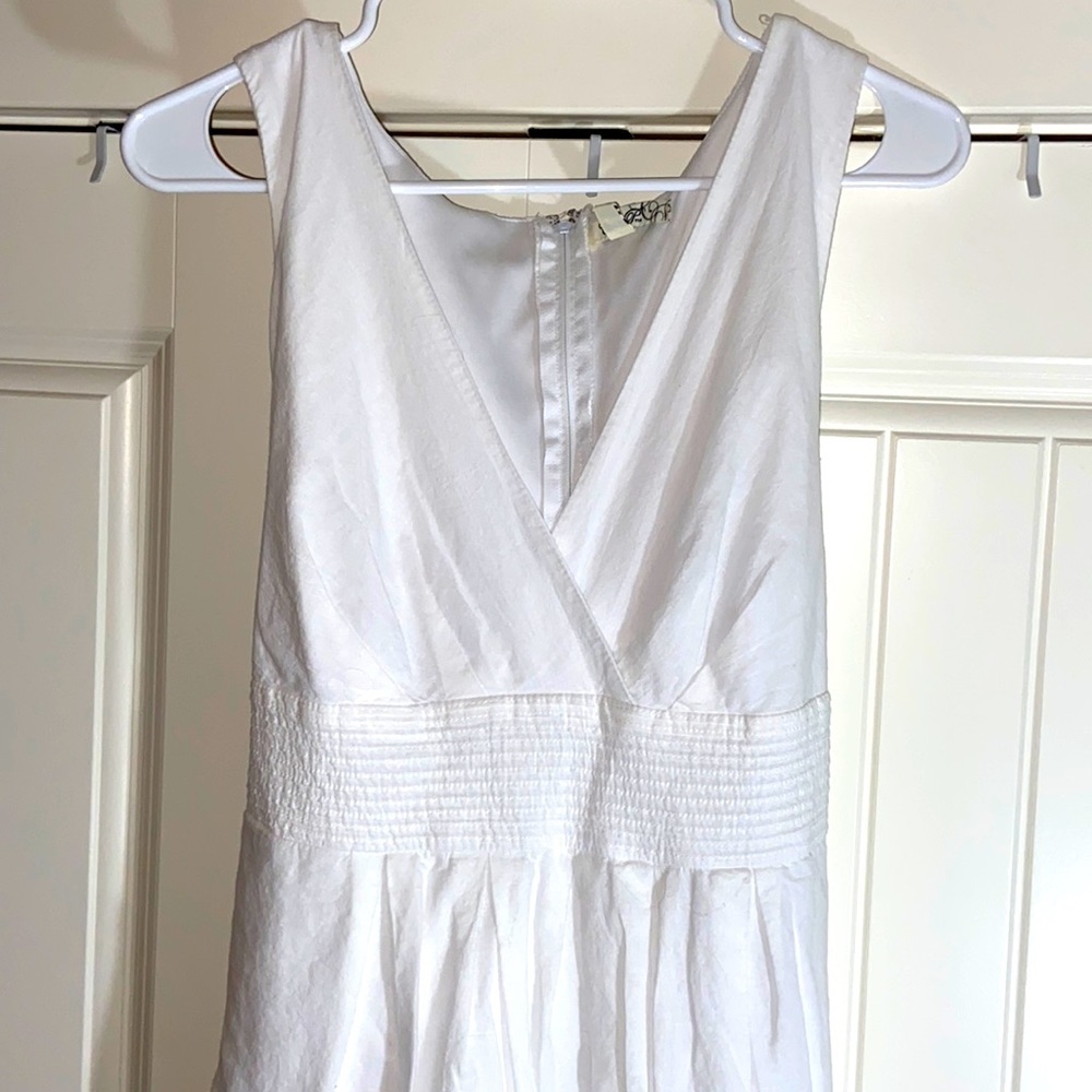 White Cotton Sundress SWEET Eyelet Sz 12